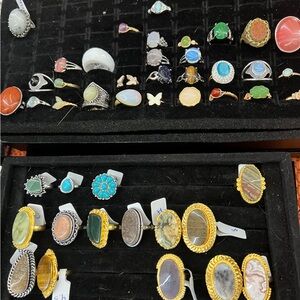All Natural Stone Rings